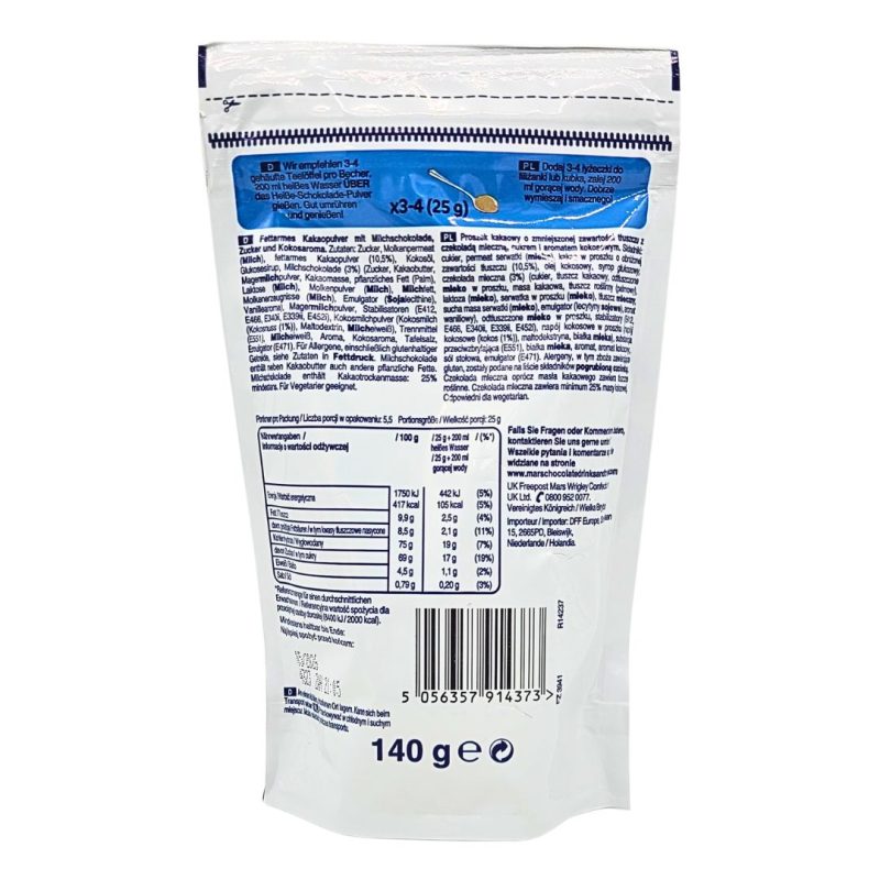 Bounty Coconut Hot Chocolate 140g | www.AlbazaarMarket.com