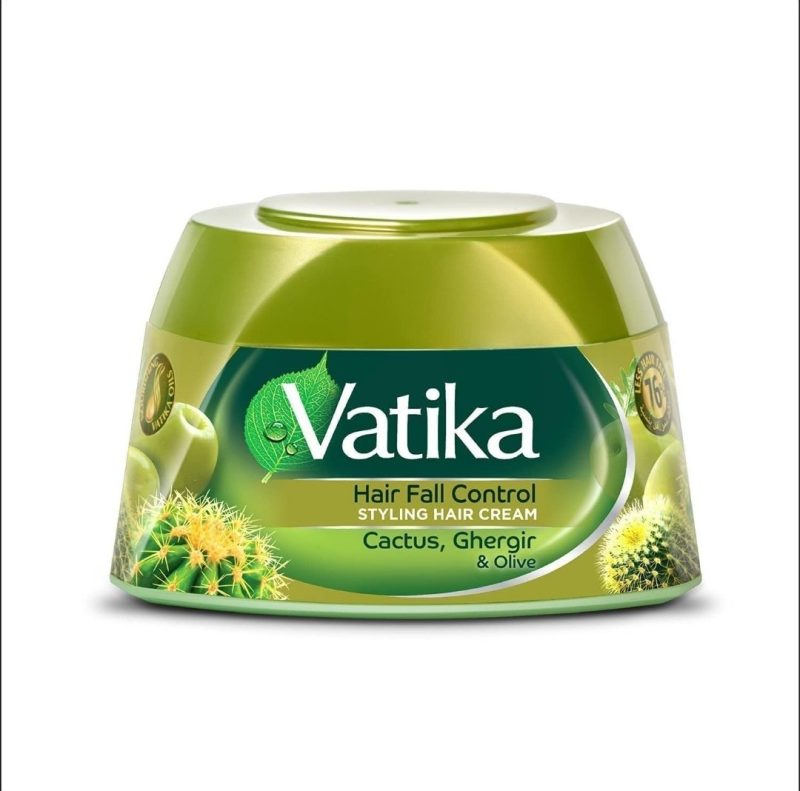 Vatika Hair Fall Control Styling Hair Cream Cactus, Ghergir & Olive 140ml